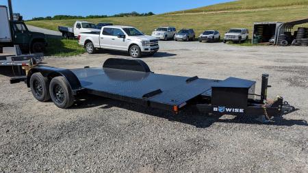 New 2027 BWise 20' HD Diamond Deck Hydraulic POWER Tilt Car Hauler