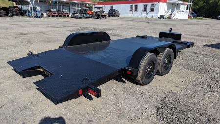 New 2027 BWise 20' HD Diamond Deck Hydraulic POWER Tilt Car Hauler