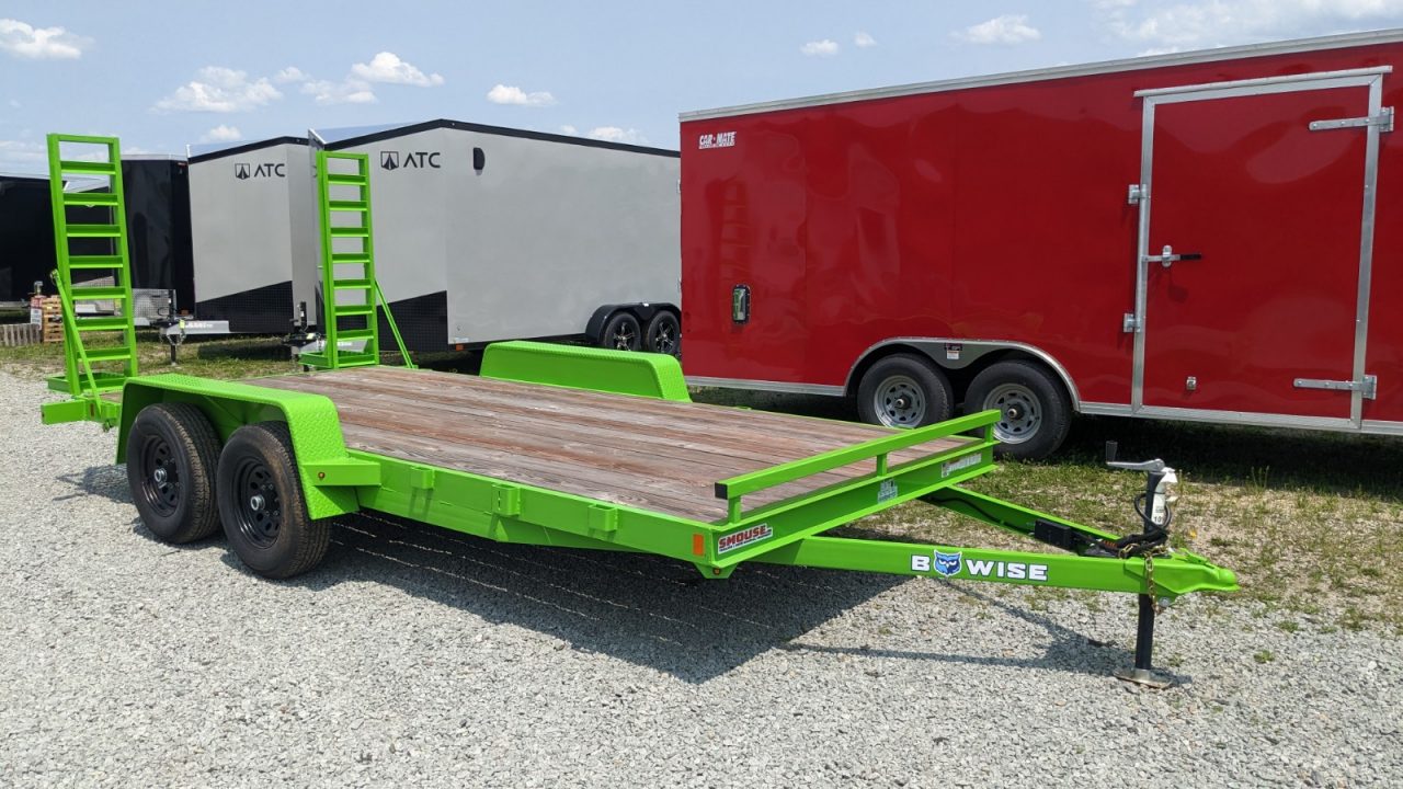 New 2027 BWise 18' Light Duty Equipment Hauler w/ 5' Ladder Ramps