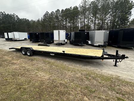 New 2026 36' WOOD FLOOR DELUXE MODEL CAR HAULER 14K WITH 2 BRAKE AXLES