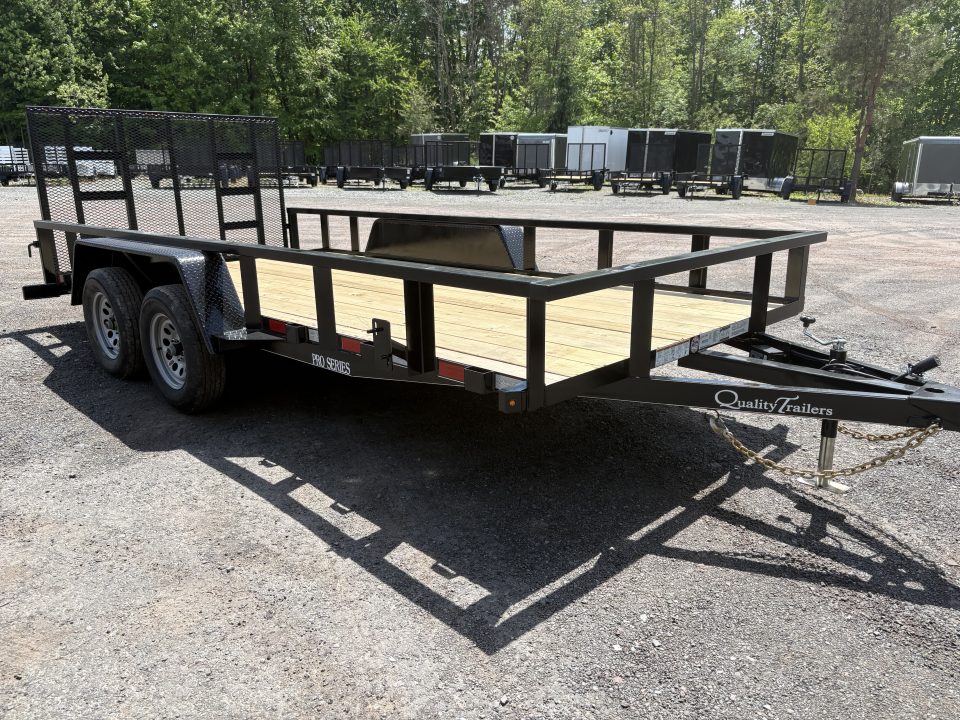 New 2026 Quality Trailers 82" x 16' (14' + 2' Dove Tail) Professional Grade Utility Trailer 7K Utility Trailer