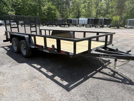 New 2026 Quality Trailers 82" x 16' (14' + 2' Dove Tail) Professional Grade Utility Trailer 7K Utility Trailer