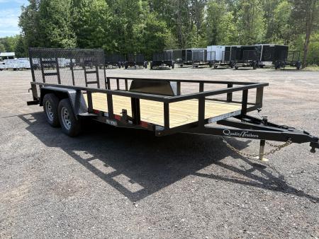 New 2026 Quality Trailers 82  x 16' (14' + 2' Dove Tail) Professional Grade Utility Trailer 7K Utility Trailer