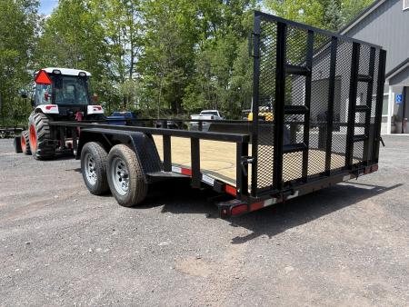 New 2026 Quality Trailers 82" x 16' (14' + 2' Dove Tail) Professional Grade Utility Trailer 7K Utility Trailer