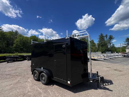 New 2027 US Cargo 7X12+ 2ft V-Nose / I-Beam Frame / Contractor Package / 7' interior / Blackout - 7000GVW