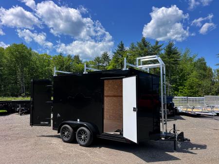 New 2027 US Cargo 7X12+ 2ft V-Nose / I-Beam Frame / Contractor Package / 7' interior / Blackout - 7000GVW