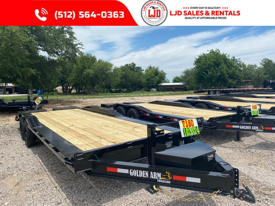 New 2026 Golden Arm - 102  x 24' -Drive over fender - Equipment Trailer