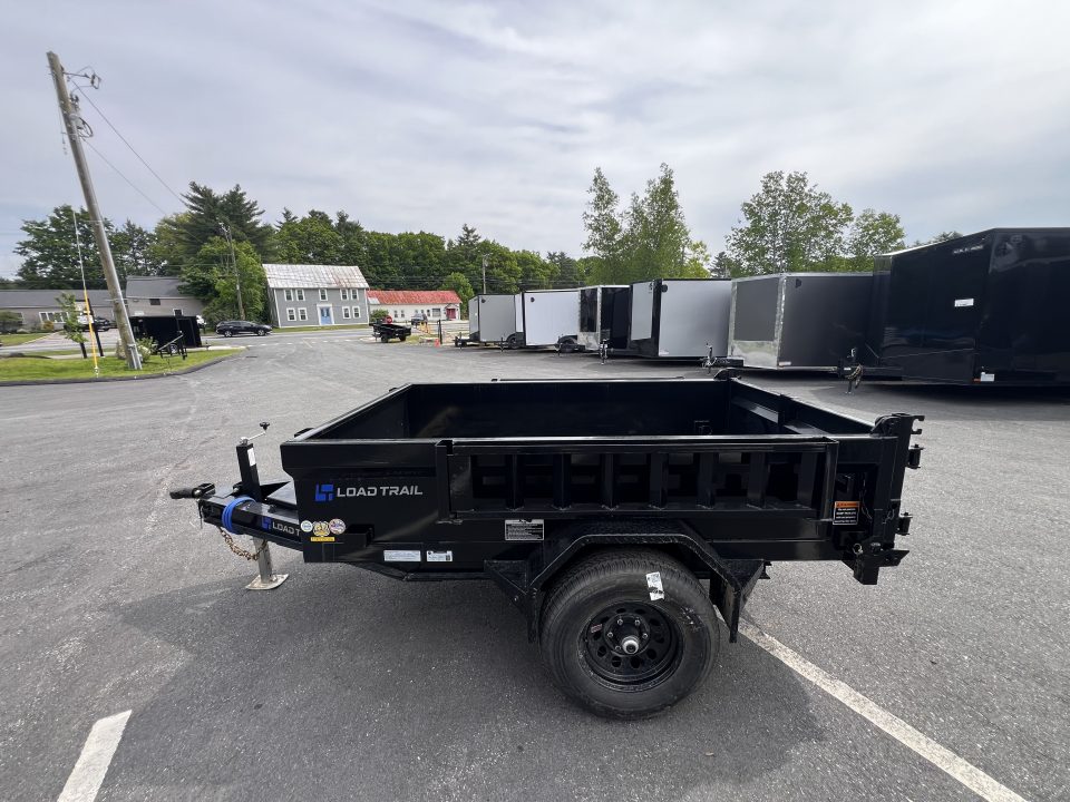 New 2026 LOAD TRAIL 5X8- 5200lb single axle Dump Trailer/ Ramps / 2-way gate- 5200gvw