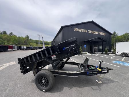 New 2026 LOAD TRAIL 5X8- 5200lb single axle Dump Trailer/ Ramps / 2-way gate- 5200gvw