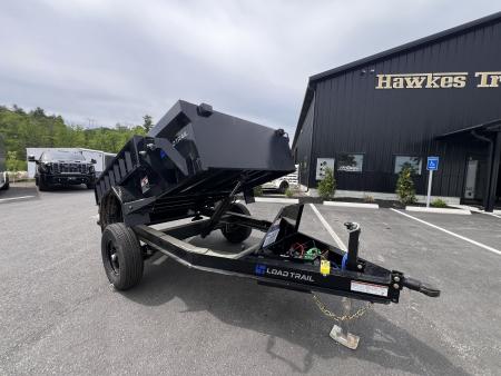 New 2026 LOAD TRAIL 5X8- 5200lb single axle Dump Trailer/ Ramps / 2-way gate- 5200gvw