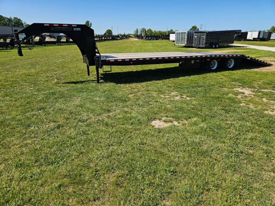 Used 2020 Midsota 102X36 TANDEM DUAL GOOSENECK W/12K AXLES 17.5" 16PLY HYDROTAIL W/HYDROJACKS