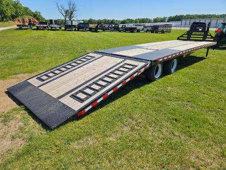 Used 2020 Midsota 102X36 TANDEM DUAL GOOSENECK W/12K AXLES 17.5" 16PLY HYDROTAIL W/HYDROJACKS