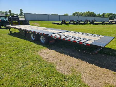 Used 2020 Midsota 102X36 TANDEM DUAL GOOSENECK W/12K AXLES 17.5" 16PLY HYDROTAIL W/HYDROJACKS