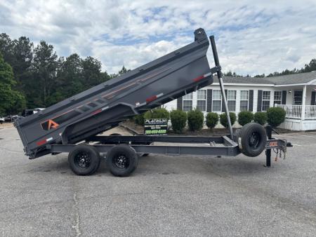 New 2026 RawMaxx GDX KNIGHT 83X16 HIGH SIDE TELESCOPIC CYLINDER 14K GVWR Dump Trailer
