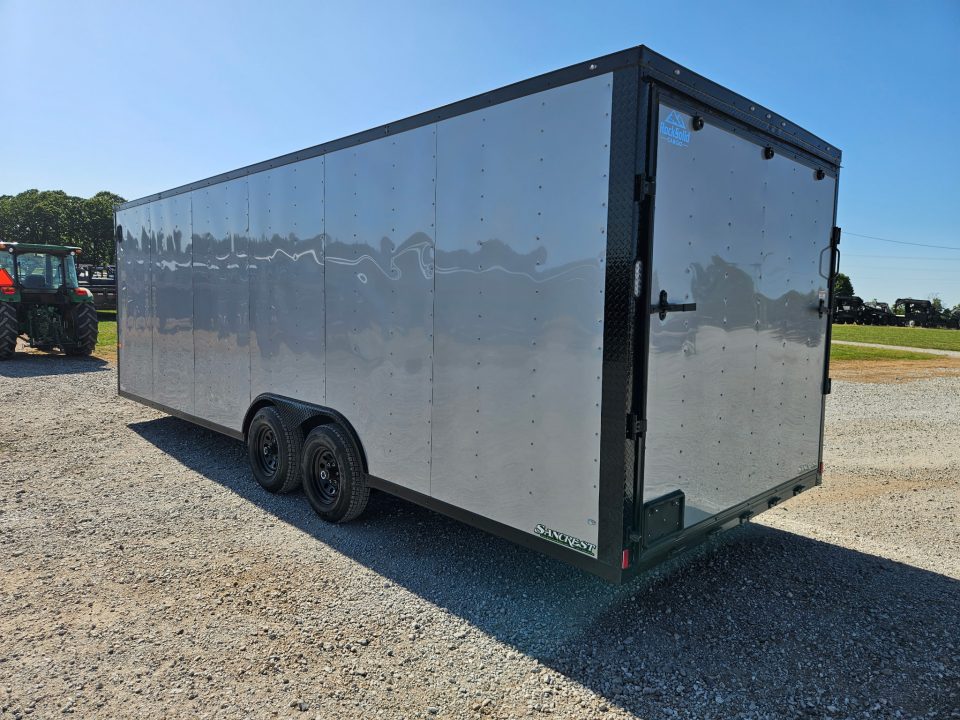 New 2026 Rock Solid 8.5X24 TANDEM 10K CARGO W/BLACKOUT TRIM 7' HEIGHT & RAMP DOOR