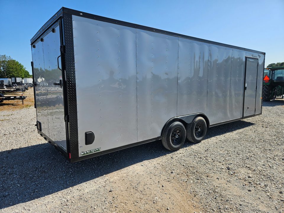 New 2026 Rock Solid 8.5X24 TANDEM 10K CARGO W/BLACKOUT TRIM 7' HEIGHT & RAMP DOOR