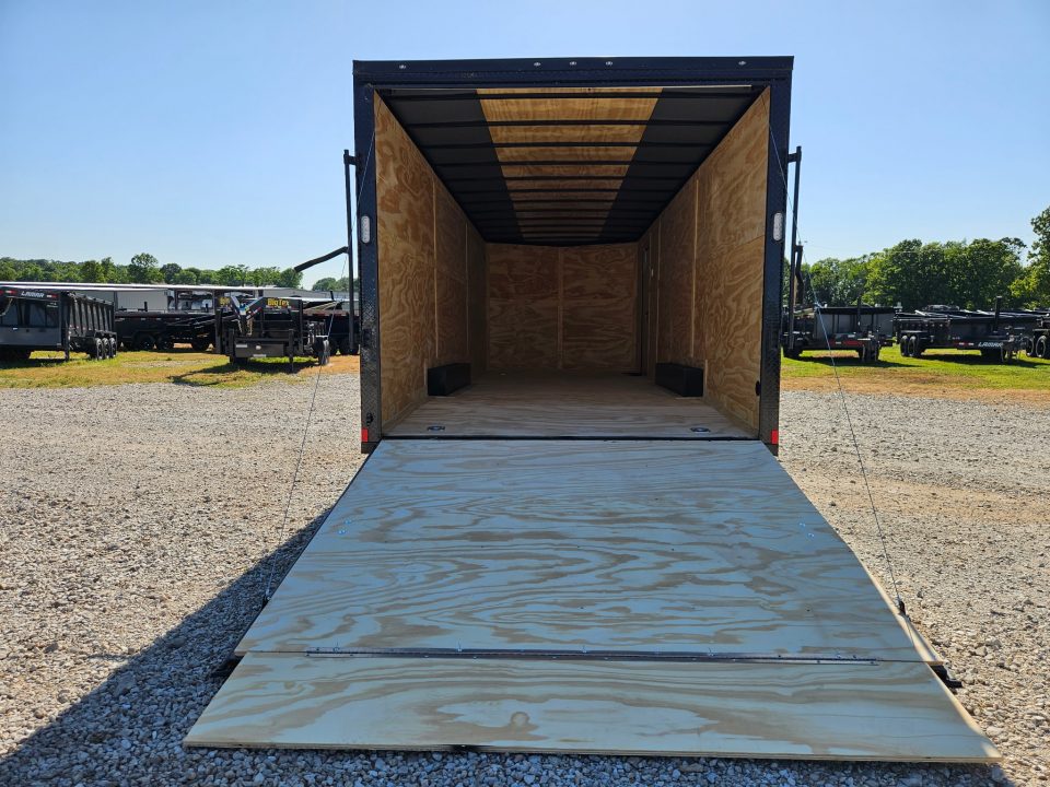 New 2026 Rock Solid 8.5X24 TANDEM 10K CARGO W/BLACKOUT TRIM 7' HEIGHT & RAMP DOOR