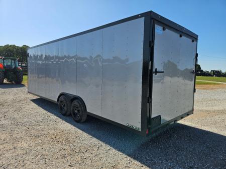 New 2026 Rock Solid 8.5X24 TANDEM 10K CARGO W/BLACKOUT TRIM 7' HEIGHT & RAMP DOOR
