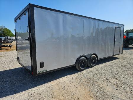 New 2026 Rock Solid 8.5X24 TANDEM 10K CARGO W/BLACKOUT TRIM 7' HEIGHT & RAMP DOOR