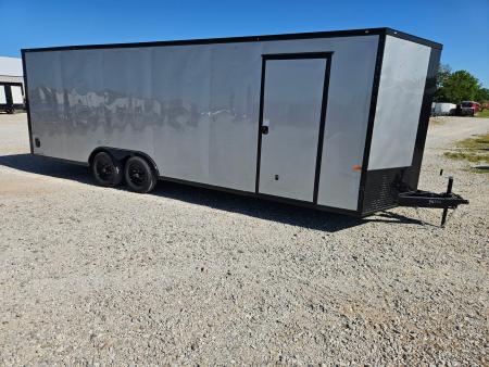 New 2026 Rock Solid 8.5X24 TANDEM 10K CARGO W/BLACKOUT TRIM 7' HEIGHT & RAMP DOOR