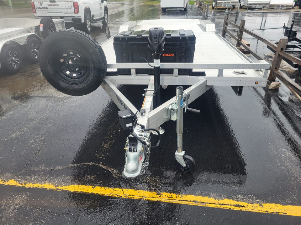 Used 2025 Aluma MID DECK WB26H-TA3 Equipment Trailer