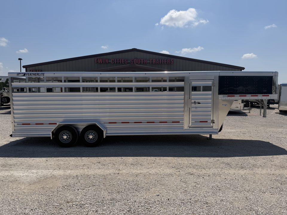 New 2026 Featherlite 24' Stock Trailer