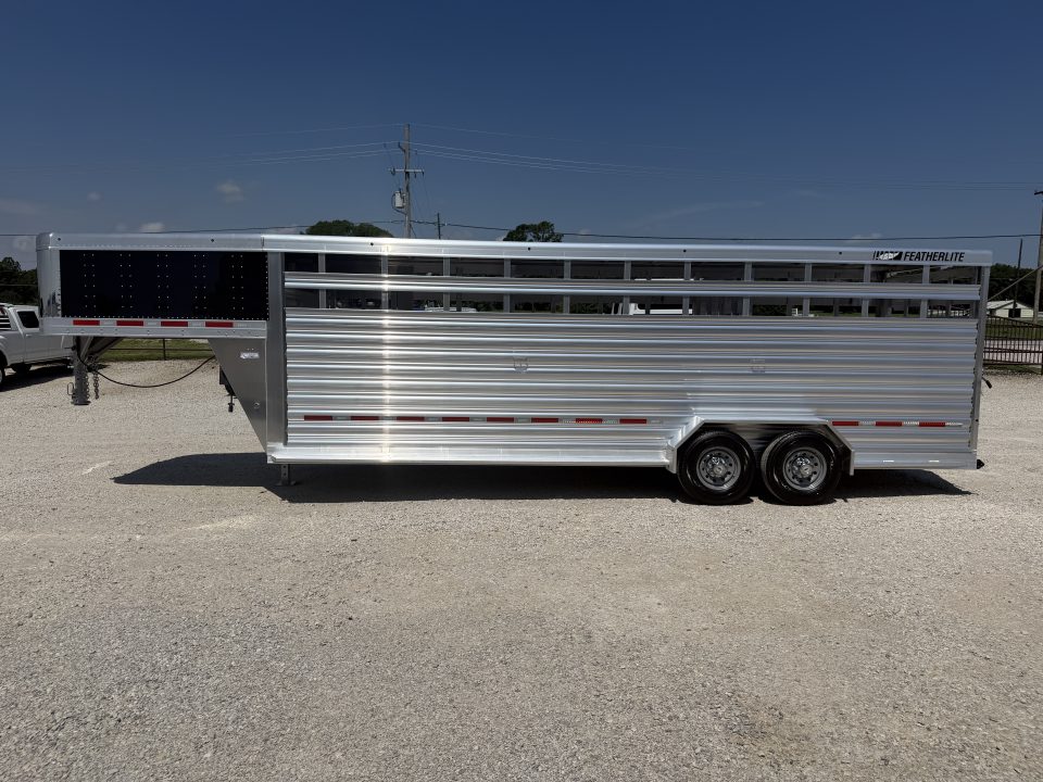 New 2026 Featherlite 24' Stock Trailer