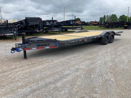 New 2026 Diamond C Trailers 102X24 TANDEM 20K TILT W/ 6' STATIONARY DECK, 18' TILT DECK W/ POWER OPTION, DRIVE OVER FENDERS & HYDROJACK Tilt Trailer