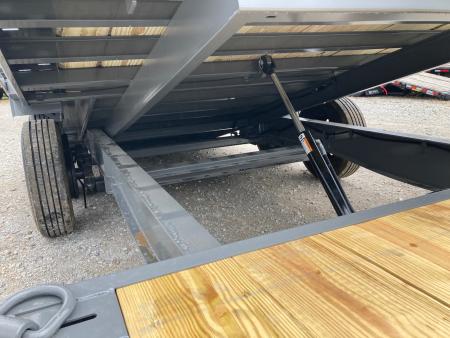 New 2026 Diamond C Trailers 102X24 TANDEM 20K TILT W/ 6' STATIONARY DECK, 18' TILT DECK W/ POWER OPTION, DRIVE OVER FENDERS & HYDROJACK Tilt Trailer