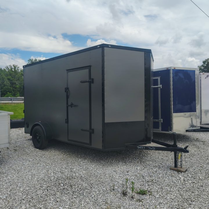 New 2026 Mammoth 7x12 SA Cargo/Enclosed Trailer, 7' Interior Height, 3.5K Axle, .080 Polycore Exterior Cargo / Enclosed Trailer