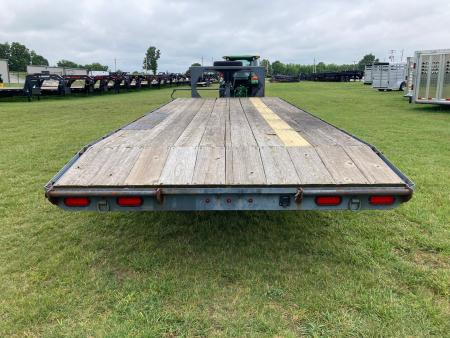 Used 1981 Homemade 102X22 TANDEM 14K GN W/ 2' DOVE & NO RAMPS Flatbed Trailer
