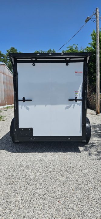 New 2026 Family Trailer 6x12 Tandem Axles Cargo / Enclosed Trailer-Screwless Exterior-Blackout Pkg-Rear Spoiler-HD Axles