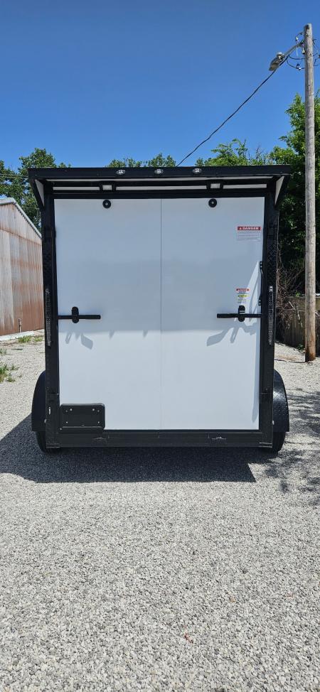 New 2026 Family Trailer 6x12 Tandem Axles Cargo / Enclosed Trailer-Screwless Exterior-Blackout Pkg-Rear Spoiler-HD Axles