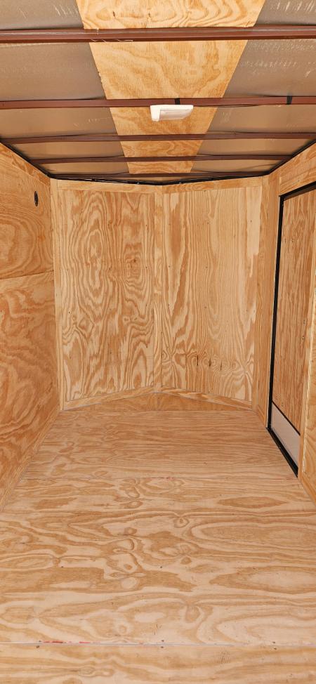 New 2026 Family Trailer 6x12 Tandem Axles Cargo / Enclosed Trailer-Screwless Exterior-Blackout Pkg-Rear Spoiler-HD Axles