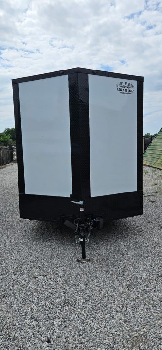 New 2026 Family Trailer 7x16 Tandem Axles Cargo / Enclosed Trailer-Screwless Exterior-Blackout Pkg-Rear Spoiler-HD Axles