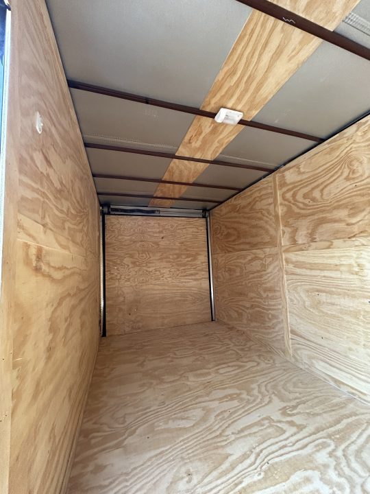 New 2026 Family Trailer 7x14 Tandem Axles Cargo / Enclosed Trailer-Screwless Exterior-Blackout Pkg-Rear Spoiler-HD Axles