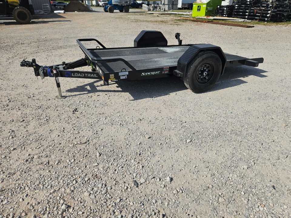 New 2026 Load Trail 77X12 SINGLE 7K SCISSOR HAULER W/ STEEL TRACTION DECK & ELECTRIC BRAKES