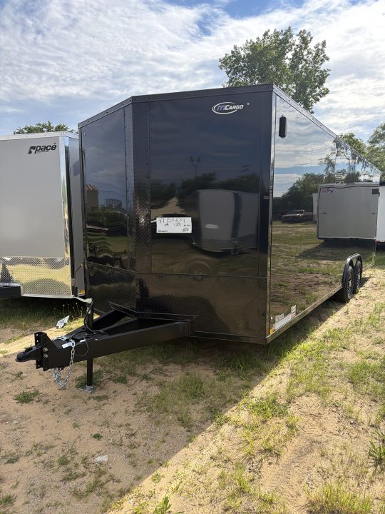 New 2026 ITI Cargo 8.5 X 24 XE Flat Top V-Nose Car Hauler 10K ( Composite  Black/Black Trim )