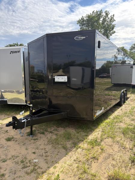 New 2026 ITI Cargo 8.5 X 24 XE Flat Top V-Nose Car Hauler 10K ( Composite  Black/Black Trim )
