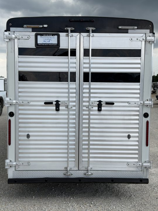 Used 2023 Bison Stock Combo Gooseneck 10' Living Quarters Midtack Trailer