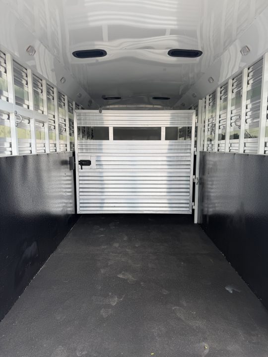 Used 2023 Bison Stock Combo Gooseneck 10' Living Quarters Midtack Trailer