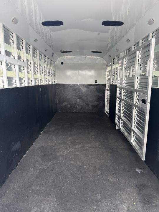 Used 2023 Bison Stock Combo Gooseneck 10' Living Quarters Midtack Trailer