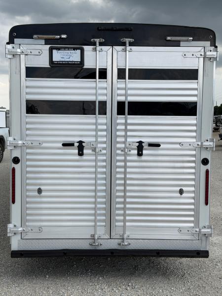 Used 2023 Bison Stock Combo Gooseneck 10' Living Quarters Midtack Trailer