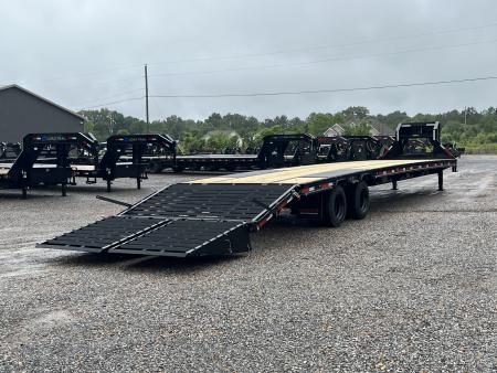 New 2027 MAXXD Gooseneck AIR RIDE Flatbed Trailer | 102" x 40' 40K GVWR