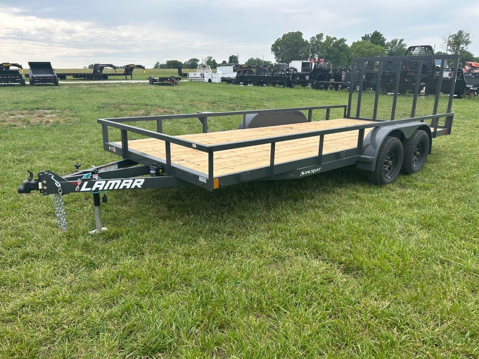 New 2026 Lamar 83x18 Tandem 7K Utility w/ 4' Ramp Gate