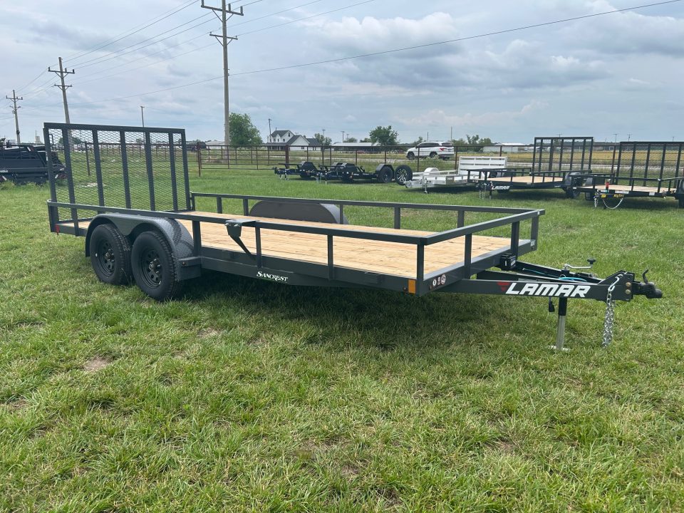 New 2026 Lamar 83x18 Tandem 7K Utility w/ 4' Ramp Gate