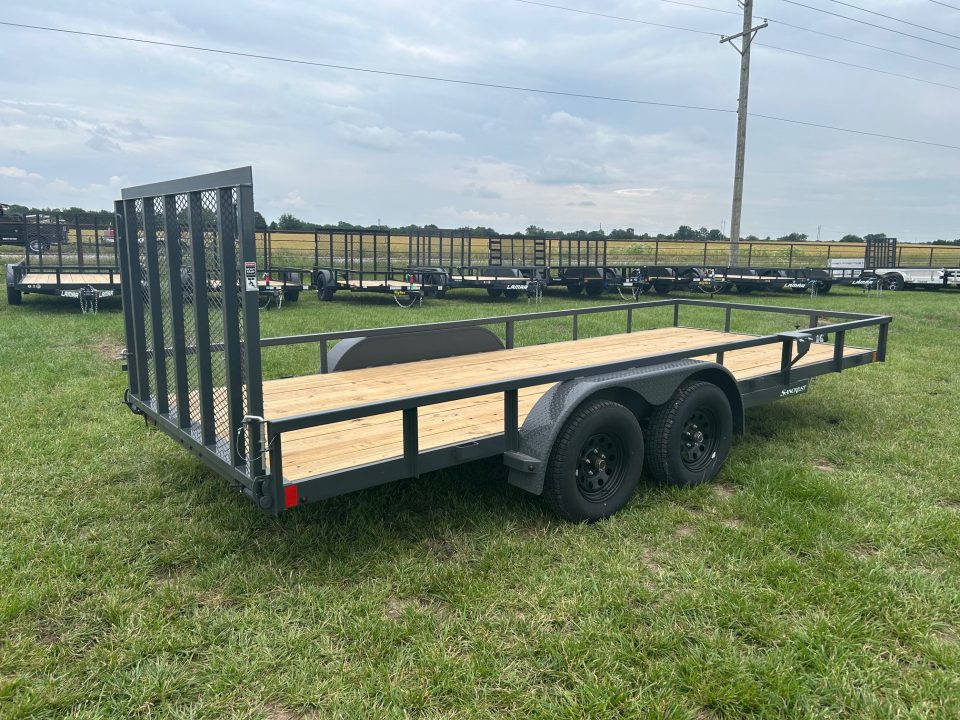 New 2026 Lamar 83x18 Tandem 7K Utility w/ 4' Ramp Gate