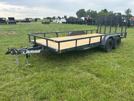 New 2026 Lamar 83x18 Tandem 7K Utility w/ 4' Ramp Gate