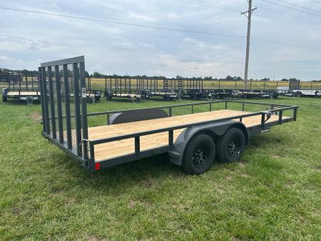 New 2026 Lamar 83x18 Tandem 7K Utility w/ 4' Ramp Gate