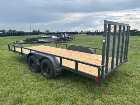 New 2026 Lamar 83x18 Tandem 7K Utility w/ 4' Ramp Gate